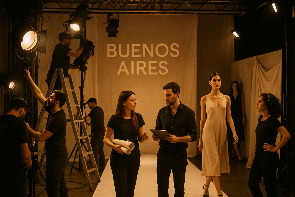 backstage produccion de moda